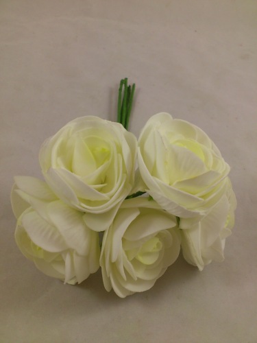 Foam ranunculus white (5 p.)